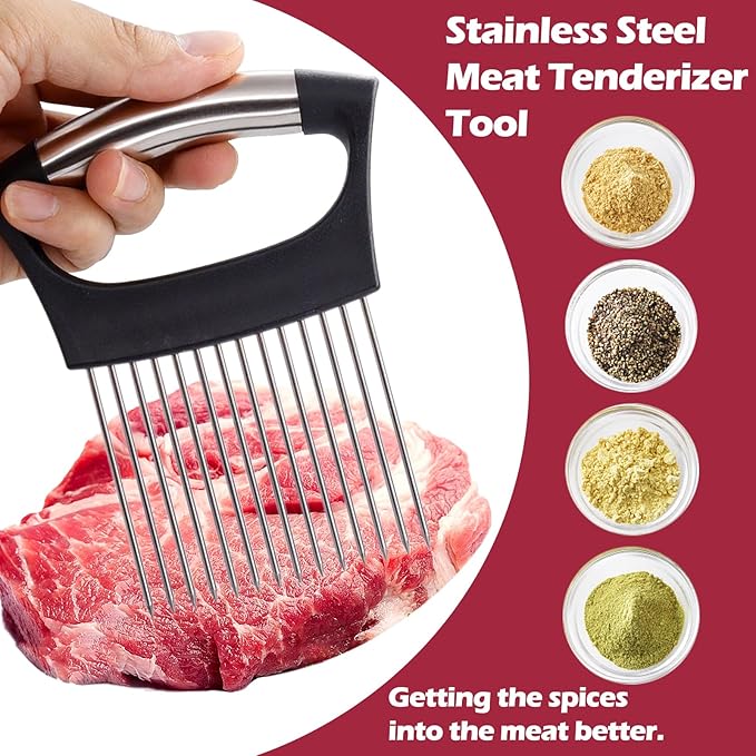JAYVAR Extra-Large Onion Holder for Slicing, 304 Stainless Steel
