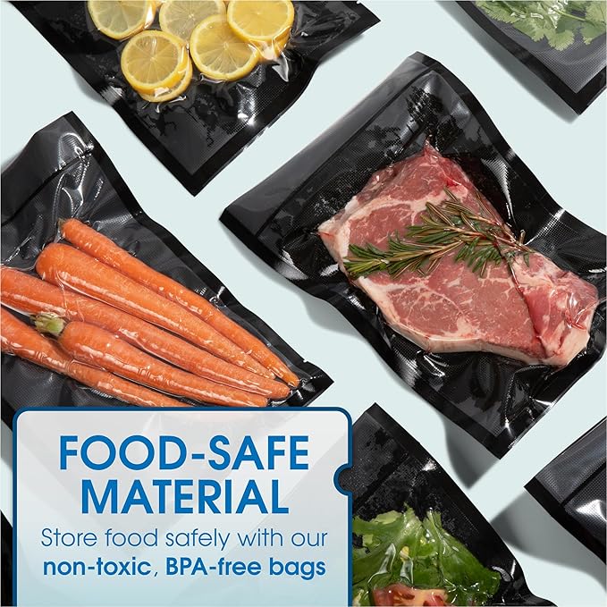6" X 10" Vacuum Sealer Bags - 200 Count BPA-Free Food Storage Bags