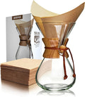 AGOGO Pour Over Coffee Maker Set, 34oz Classic Style, 50 Paper Filters