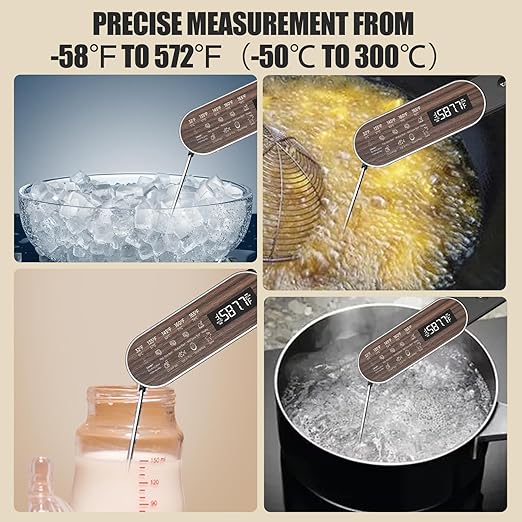 Wirelss Meat Thermometer with 1 Phobe, TEMMIO Grill Food Thermometer
