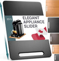 Ibyx Appliance Slider, Sliding Tray for Coffee Maker, 9.5x14 in, Black