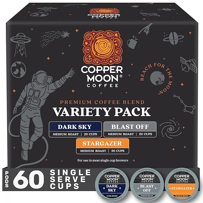 Copper Moon K-Cup Coffee Pods, Variety Pack, 60 Count