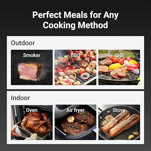 ThermoMaven Sub-1G Wireless Meat Thermometer, 4 Probes WiFi Thermometer