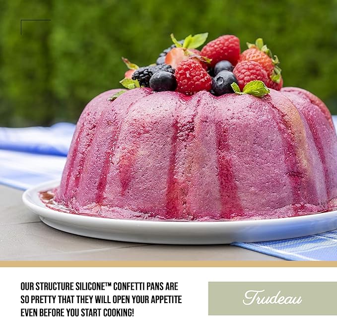 Trudeau, Structure Silicone, Confetti Fluted Cake Pan (05118558)