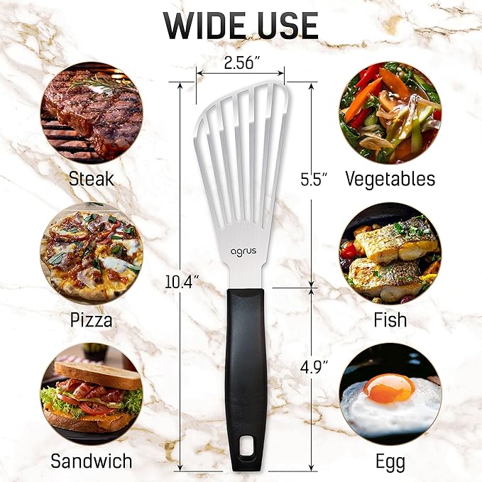 AGRUS Fish Spatula Satainless Steel (10.5 inches)