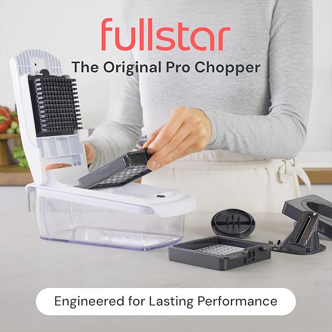 Fullstar Pro Original Vegetable Chopper & Spiralizer, Kitchen Prep Tool