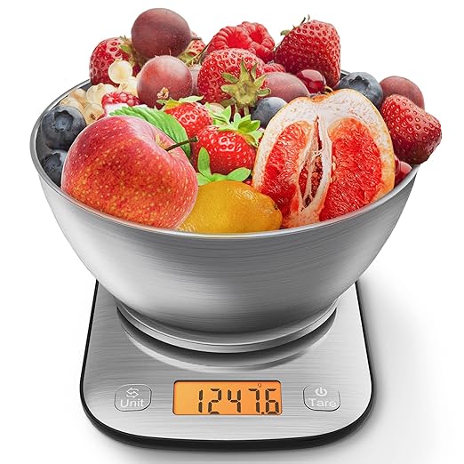 GRAM PRES Food Kitchen Scale Digital Weight Grams and Oz 11lb/0.01oz