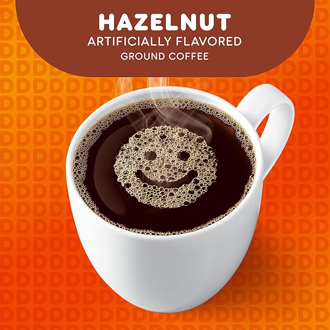 Dunkin’ Hazelnut Artificially Flavored Coffee, Keurig K-Cup Pods, 60 Count