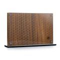 Schmidt Brothers - Honeycomb (Acacia Hex) Downtown Magnetic Knife Block, Acacia Hardwood and Acrylic Shield, Universal Cutlery Storage For 16-18 Knives