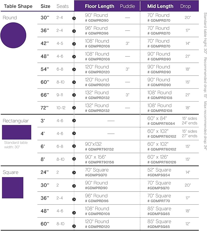 Gee Di Moda Rectangle Tablecloth - 60 x 102 Inch Silver Table Cloth for 6 Foot Rectangle Tables - Heavy Duty Washable Fabric - for Holiday Party, Dinner, Weddings, Baby Shower & Events
