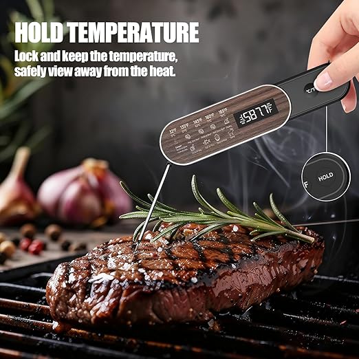 Wirelss Meat Thermometer with 1 Phobe, TEMMIO Grill Food Thermometer