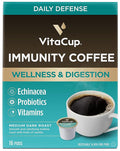 VitaCup Immunity Medium Dark Roast Coffee Pods, 16ct