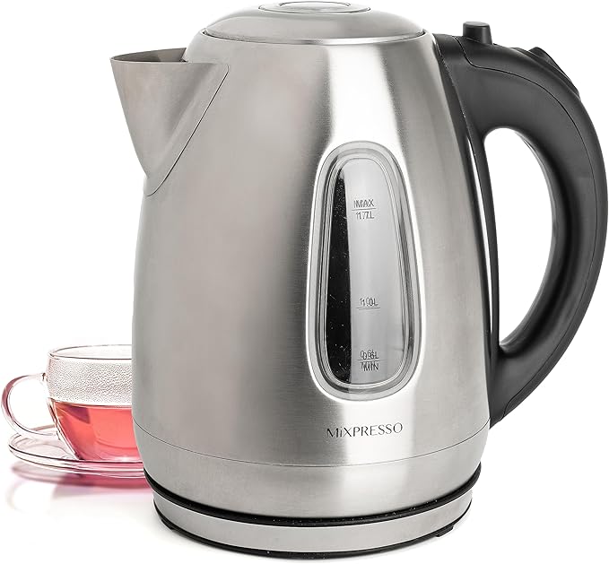 Mixpresso 1.7 Liter Stainless Steel Electric Kettle