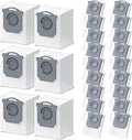 24 Pack Vacuum Bags Replacement for iRobot Roomba Vacuum Bags i7, i7+, i3, i3+, i1+, i4, i4+, i6, i6+,j6,j7,j7+,i8,i8+,s9,s9+,104 105 405 504 505 507 Clean Base Automatic Dirt Disposal Bags