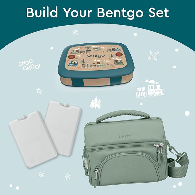 Bentgo Kids Prints Leak-Proof 5-Compartment Bento-Style Kids Lunch Box