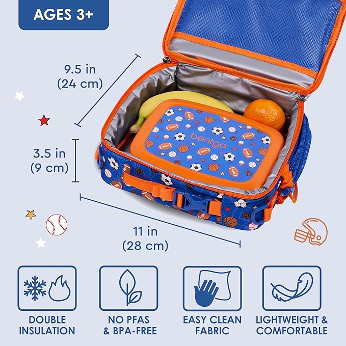 Bentgo Kids Prints Double-Insulated Reusable Lunch Bag