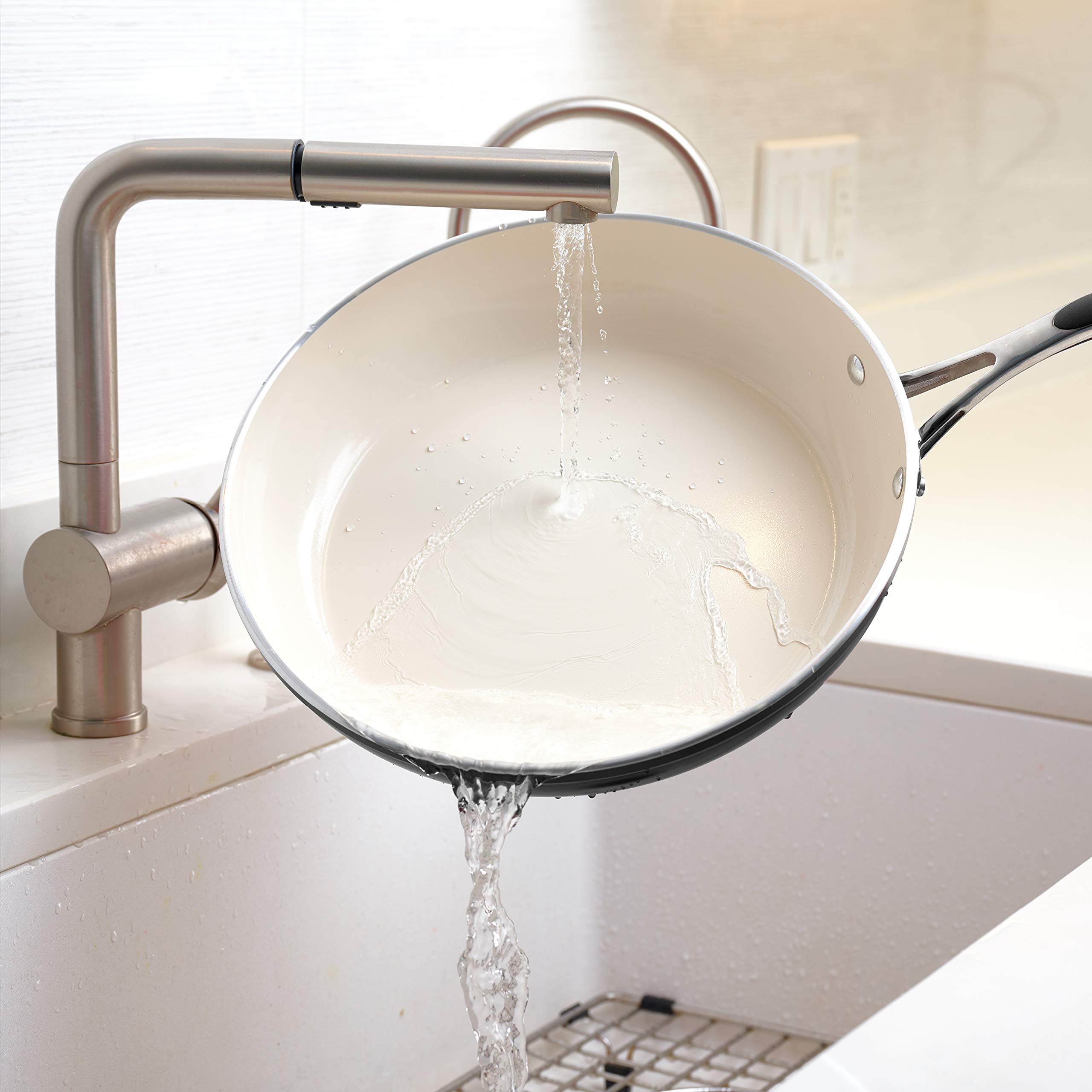 Tramontina Ceramica Deluxe 3-Quart Sauce Pan with Glass Lid