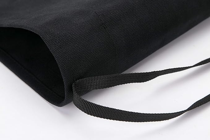 HERSENT Knife Roll,Chef’s Knife Roll Case,Waxed Canvas Cutlery Knives Holders Protectors,Home Kitchen Cooking Tools and Utensils Wrap Bag Wallet,Multi-Purpose Brush Roll Bag,Travel Tool Roll Pouch