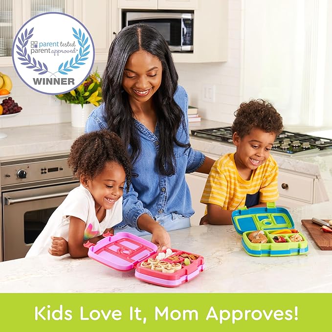 Bentgo Kids Prints Leak-Proof 5-Compartment Bento-Style Kids Lunch Box