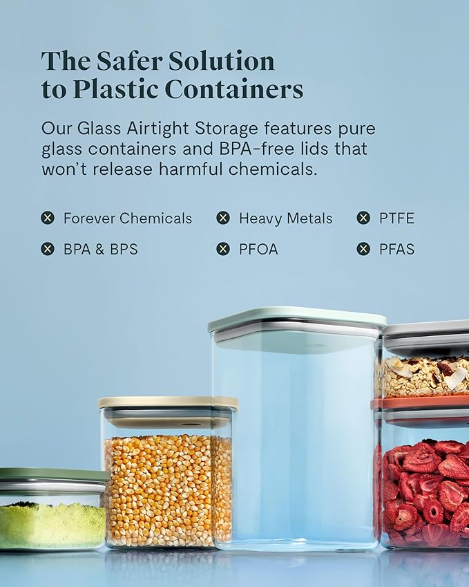 Caraway 13-Piece Glass Airtight Food Storage Containers with Lids
