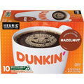 Dunkin’ Hazelnut Artificially Flavored Coffee, Keurig K-Cup Pods, 10 Count