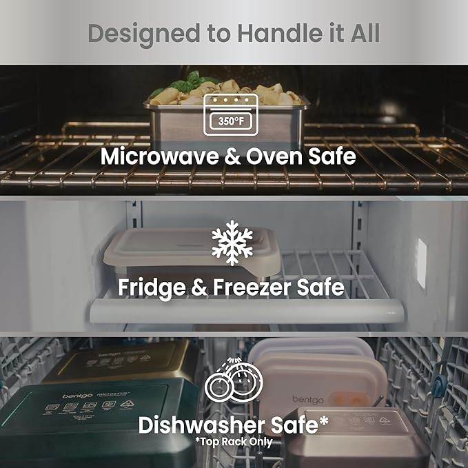 Bentgo MicroSteel Heat & Eat Leak-Proof Stainless Steel Container