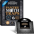Dr. Killigan's Pantry Moth Traps with Pheromones Prime, 6 Pack, Black