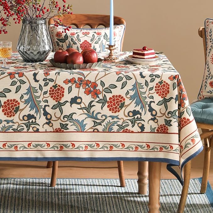 patdrea Elegant French Linen Tablecloth,Rectangular,118"x67"-Puno