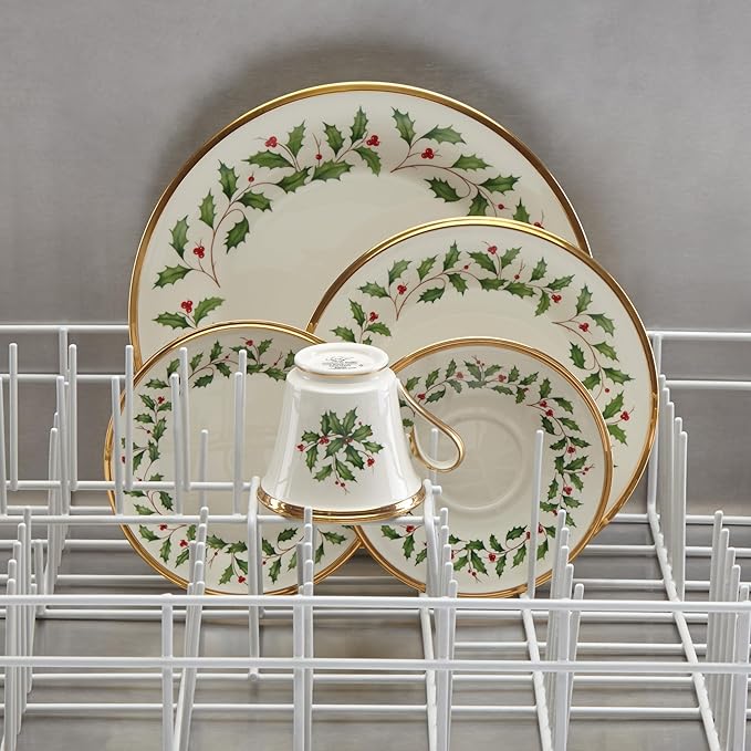 Lenox Holiday Porcelain 5-Piece Christmas Dinnerware Set for 1