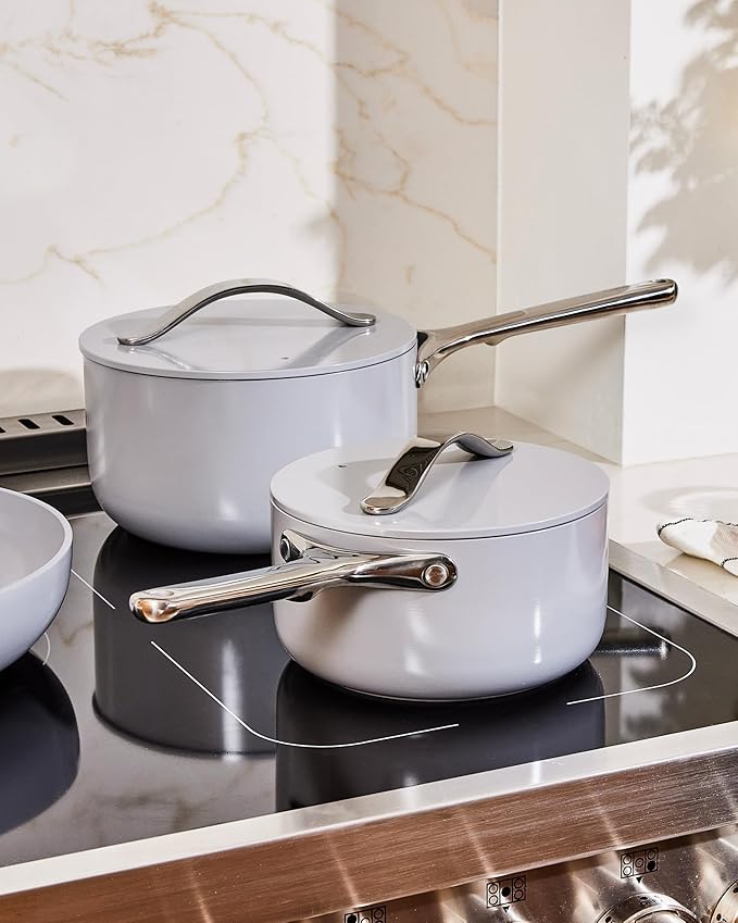 Caraway Non-Stick 1.75 qt Ceramic Sauce Pan with Lid