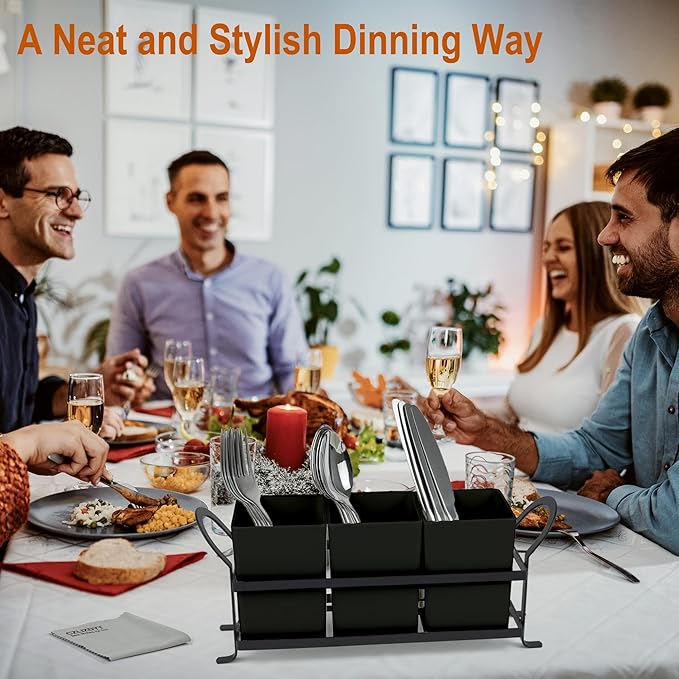 Czlizdyt Cutlery Holder with Drain Holes, Dishwasher Safe