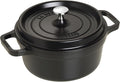 STAUB Cast Iron Round Cocotte, Dutch Oven, 2.75-quart, serves 2-3, Made in France