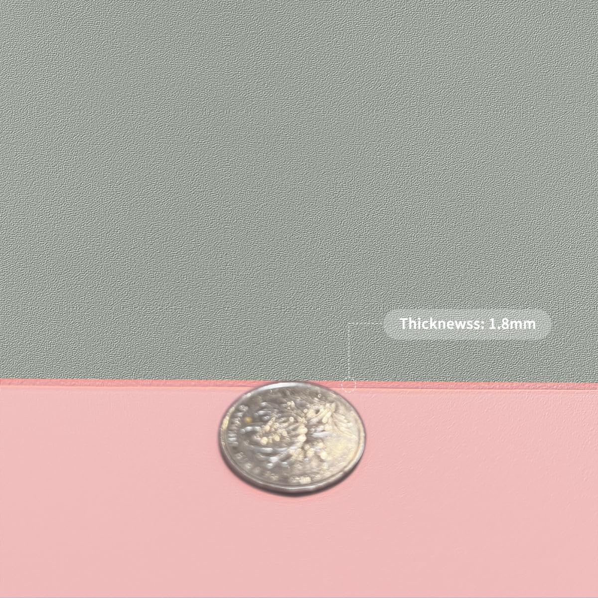 Zinkooat Desk Pad Mat - 24x60 Inch Waterproof Easy to Clean Can Conceal Flaws Protector The Table Top from Scratches Used for Coffee Table Office Table Dresser(Pink+Silvery 24x60)