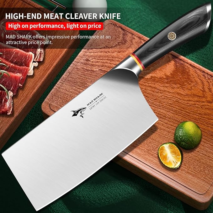 MAD SHARK 7 inch Kitchen Knife with German Military Grade Composite Steel