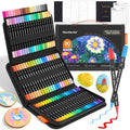 Shuttle Art 36 Colors Dual Tip Acrylic Paint Markers, Brush and Fine Tip for Rock Painting, Ceramic, Wood, Canvas, Plastic, Glass, Stone, Calligraphy, Card Making, DIY Crafts