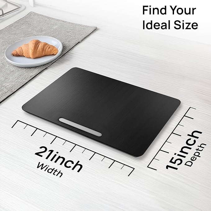Ibyx Appliance Slider, Sliding Tray for Coffee Maker, 21 x 15 in, Black