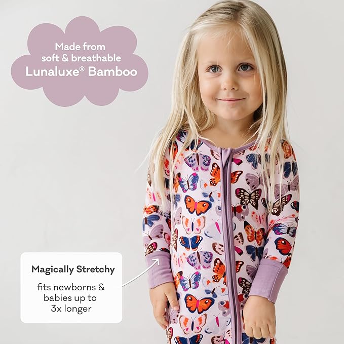 Little Sleepies Baby Pajamas, Butterfly Kisses, 2T