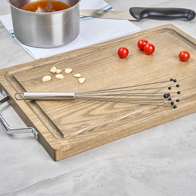 Restaurantware 12.5 in Stainless Steel Ball Whisk with Silicone Tips - 6 Pack - German Standard Sauce & Gravy Whisk, Non-Scratch, Dishwasher Safe - Non-Stick Safe Silicone Ball Whisk for Baking