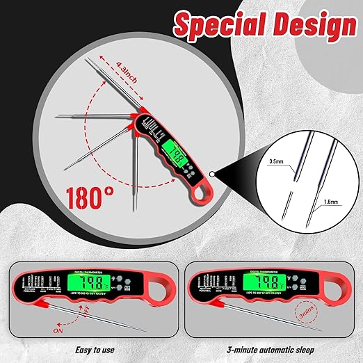 Meat Thermometer Digital, Instant Read Digital Meat Thermometer