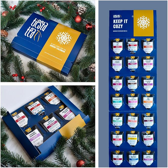 Tiesta Tea 2025 Advent Calendar, 24 Unique Loose Leaf Blends