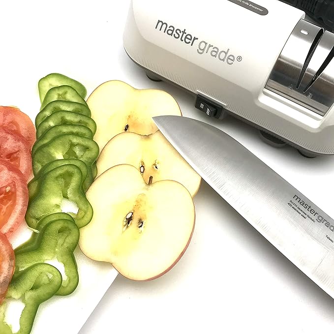 Master Grade Alpine Electric Knife Sharpener, Knife Sharpeners for Kitchen Knives, Pocket Knife Sharpener