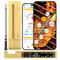 WiFi Sub-1G Wireless Meat Thermometer Unlimited Range 7 NIST Certified Sensors with Ambient Temp 2 Temp Monitoring Ways Digital Smart Base and App for BBQ, Smoker, Grill, Oven