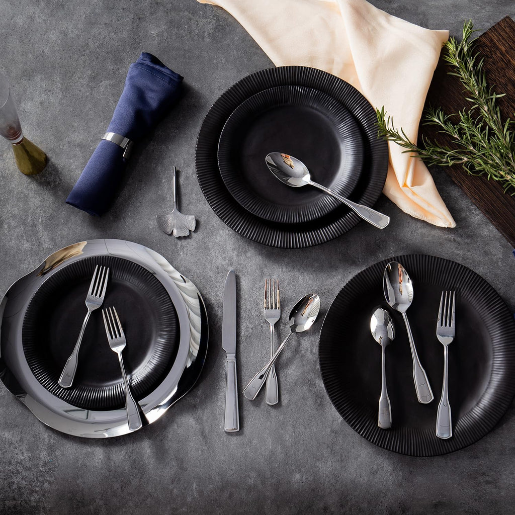 KINGSTONE 20 Piece Silverware Set for 4, 18/10 Stainless Steel