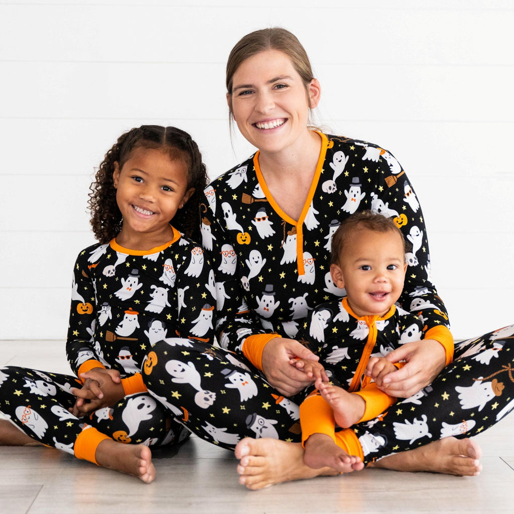 Little Sleepies Baby Halloween Pajamas, Friendly Ghosts, 3-6M