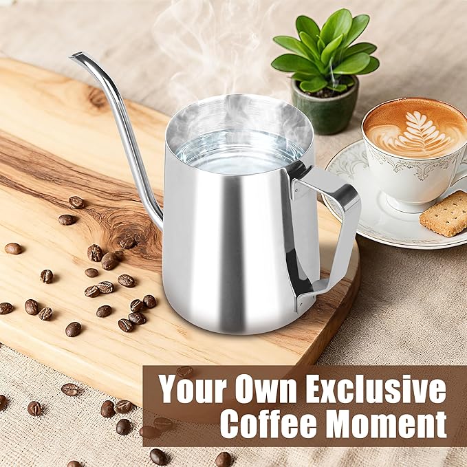 Pour Over Coffee Kettle,Gooseneck Camping Coffee Pot,Spout Tea Pot,12 oz