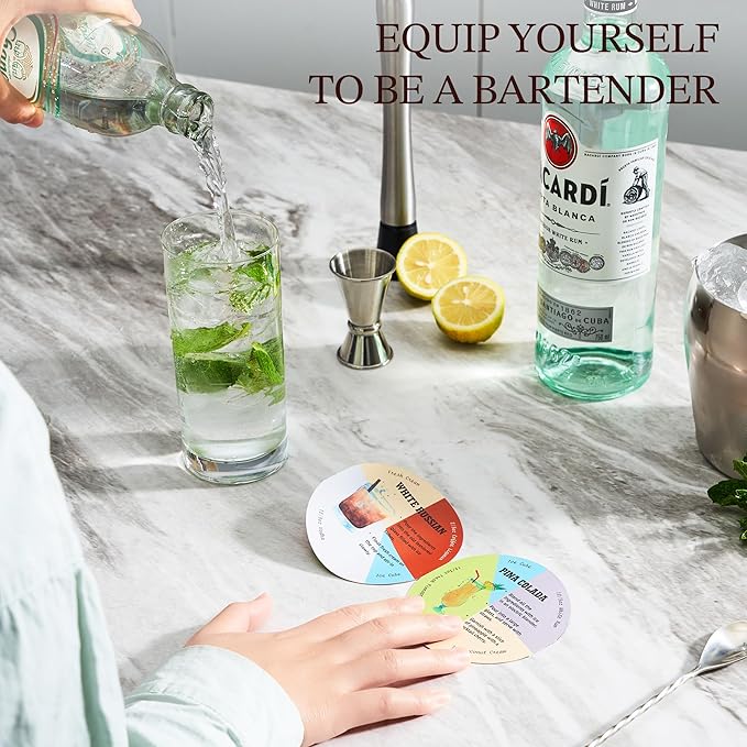 KITESSENSU Cocktail Shaker Set, 2-Piece Boston Shaker Set for Drink Mixing