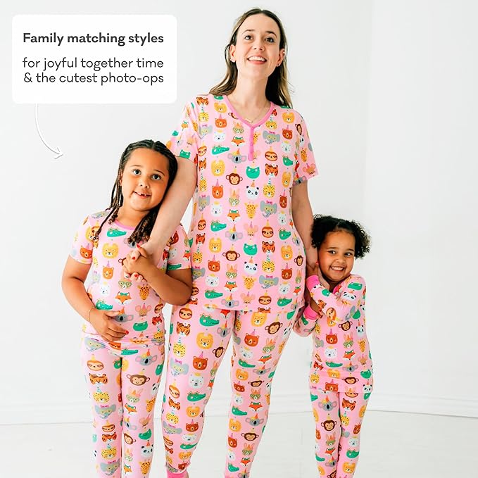 Little Sleepies Baby Pajamas, Pink Party Pals, Preemie