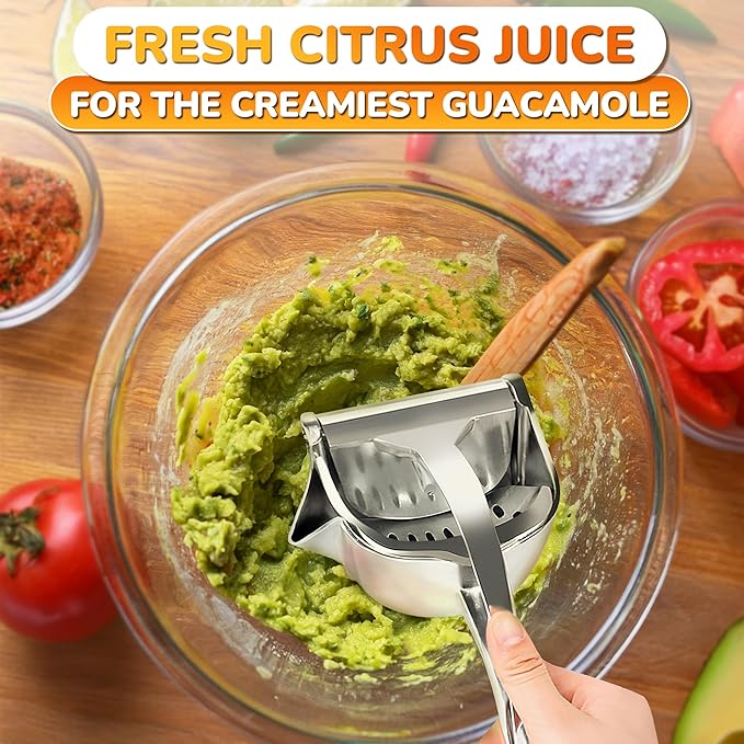 Manual Juicer Hand Press, 0.6 L, Ergonomic Handle, Aluminum Alloy