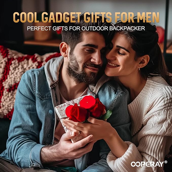 OOPERAY Gifts for Him Valentines Day Men Husband, Fathers Day Valentines Anniversary Birthday Gifts for Him, Mens Tool Gift, EDC Keychain Gift for Boyfriend, Valentine for Husband from Wife