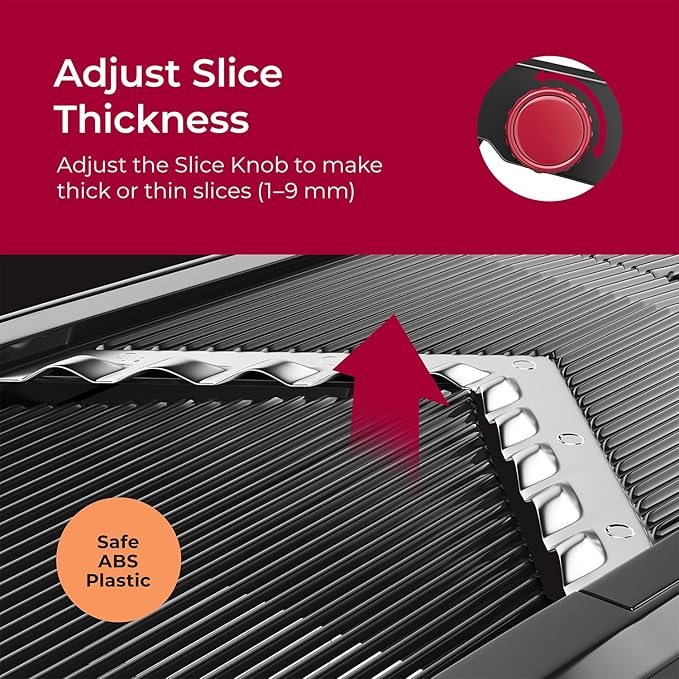 Mueller Austria Mandoline Slicer, Adjustable Vegetable Chopper, Grater